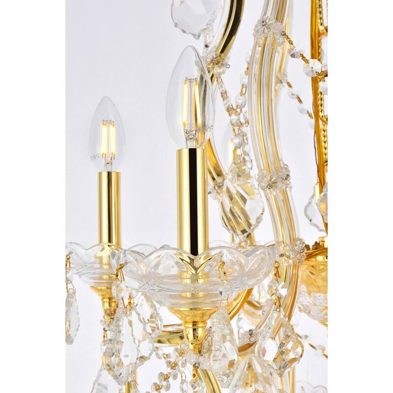 Elegant Lighting 2800D38/RC Maria Theresa 28 Light 38" Wide Crystal