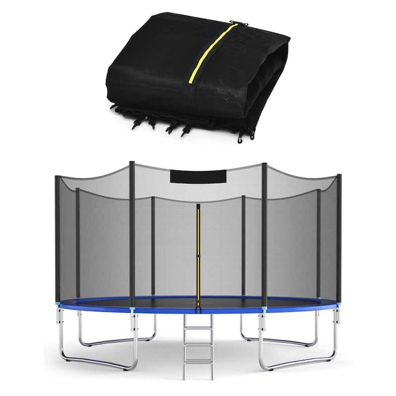 Black Trampoline Safety Replacement Protection Enclosure Net (Trampoline not included)