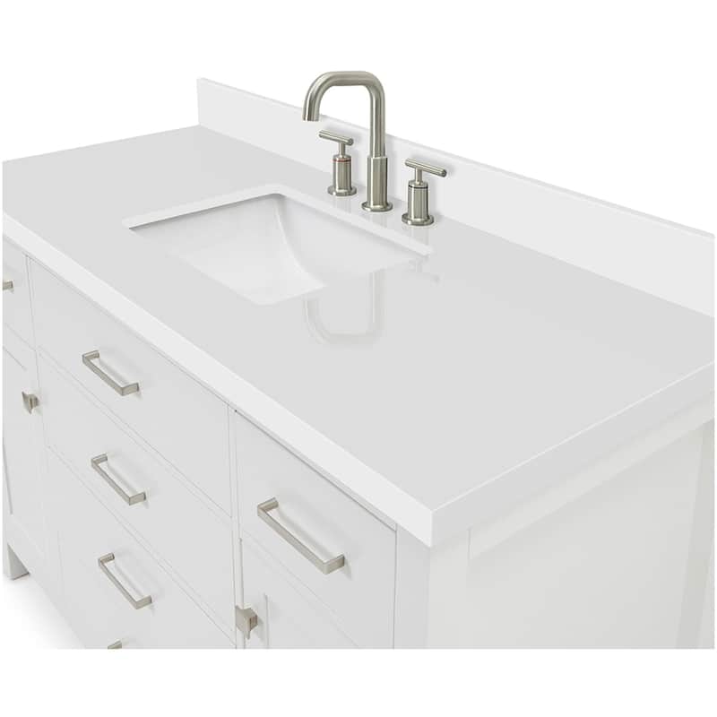 Ariel H055SWQRVO Bristol 55" Free Standing Single Rectangular Basin