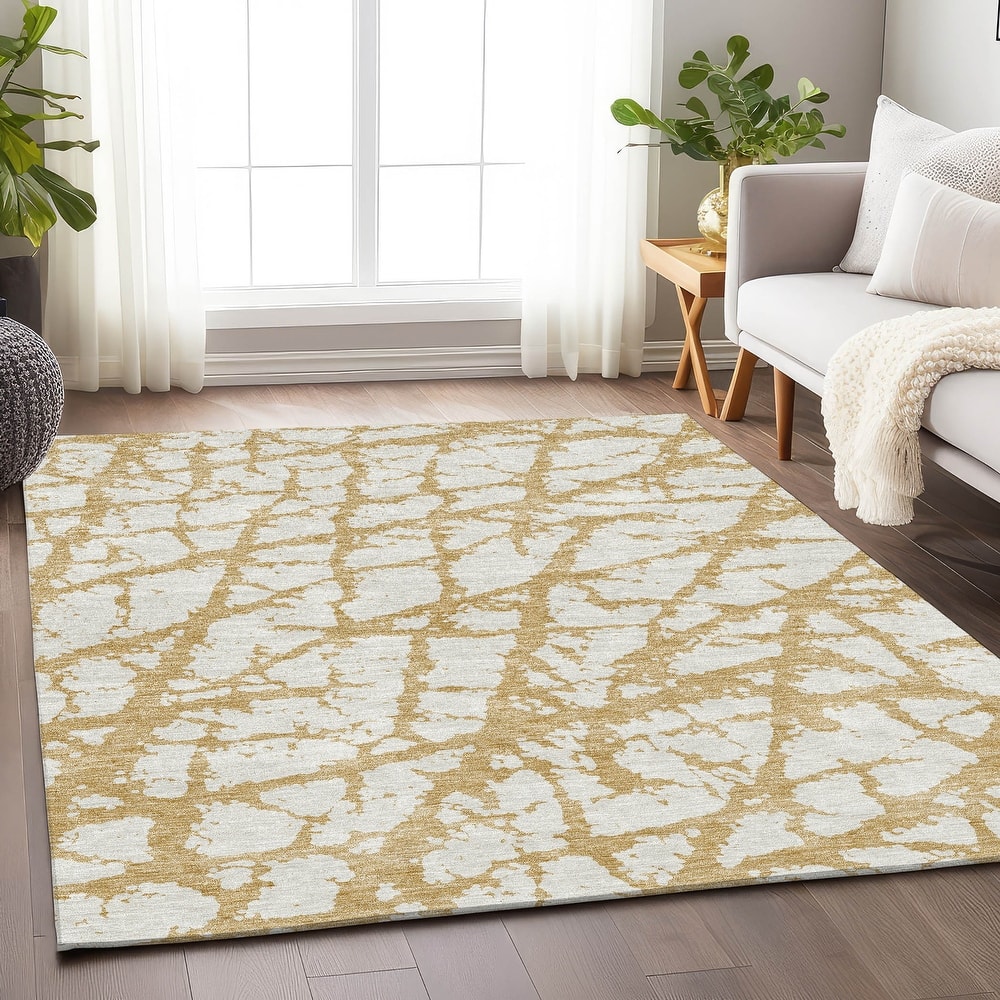 Premium Washable Super Soft Modern Crackle Mayfield Rug