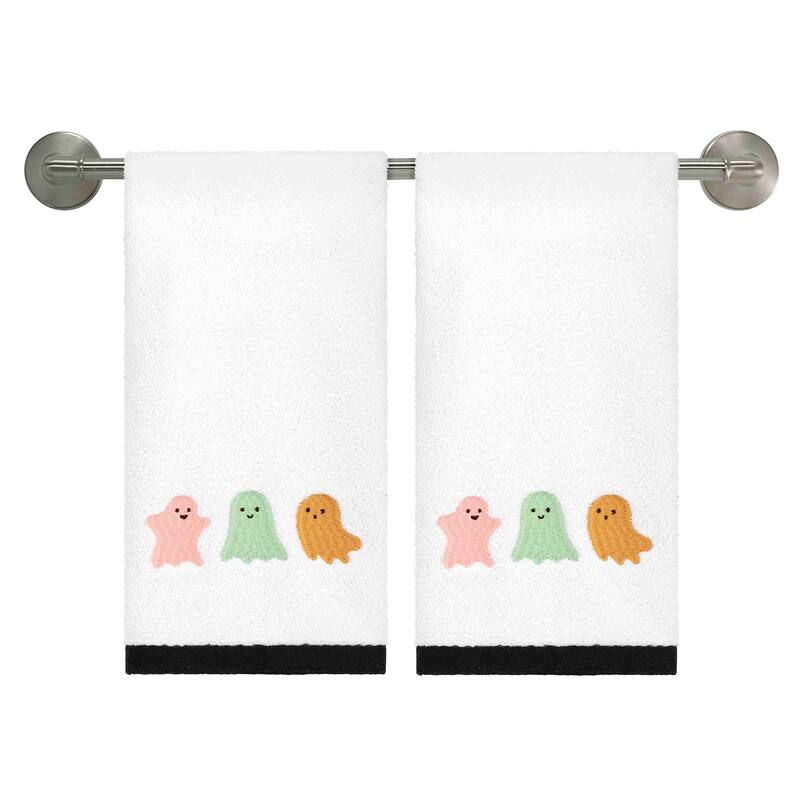 Avanti Ghost Pastel Halloween 2-Pack Hand Towels