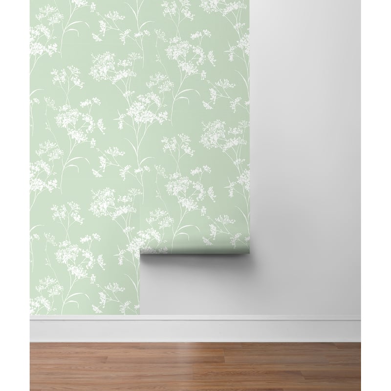 Luxe Haven Floral Mist Peel and Stick Wallpaper