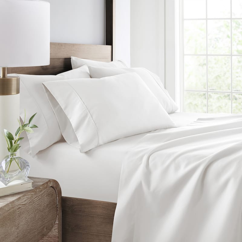 Becky Cameron Double Brushed Deep Pocket 6 Piece Sheet Set - Full - White