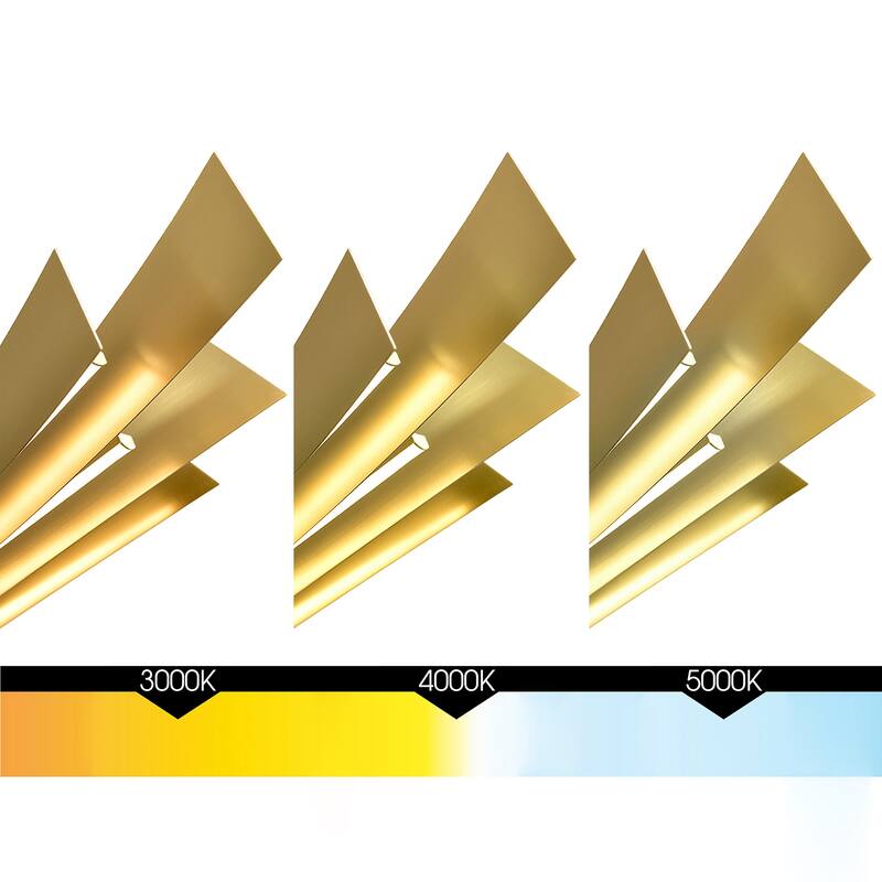 Solara Integrated LED 72in Brass Chandelier