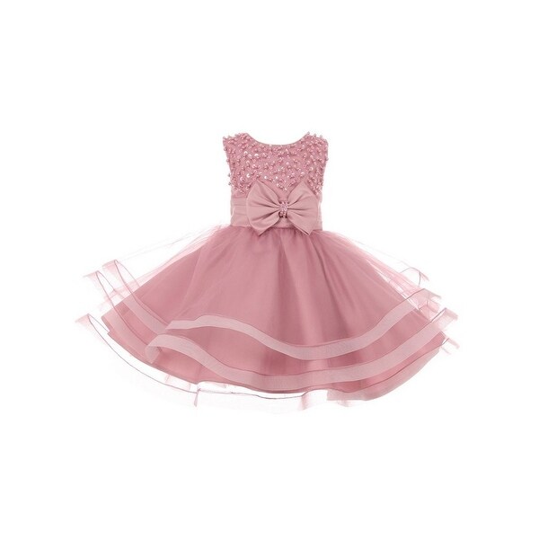 baby girl dusty pink dress