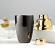 preview thumbnail 2 of 2, Viski Gold & Gunmetal Heavyweight Cocktail Shaker Set, 17 oz Stainless Steel Shaker with Strainer