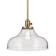 preview thumbnail 25 of 68, Kichler Lighting Avery 1-Light Pendant Light with Seeded Glass