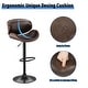 preview thumbnail 50 of 78, Bar Stools Adjustable Height Swivel Faux Leather Armless Barstools