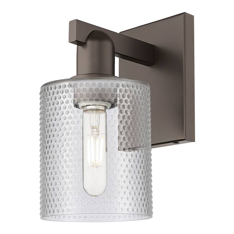 Innovations Lighting 716-1W-11-5 Cobbleskill Sconce Cobbleskill 11" - Oil Rubbed Bronze / Clear