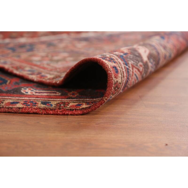 Hand Knotted Oriental 100% Wool Carpet Traditional Medallion Red Heriz Area Rug - 10' 8'' X 8' 2''