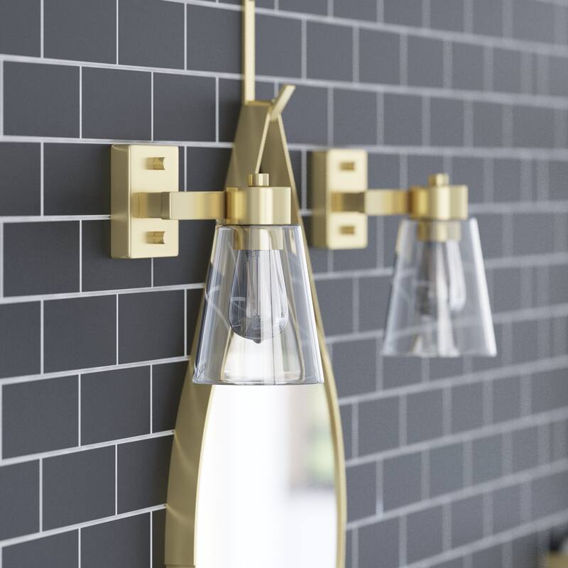 Prominence Home Fairendale Traditional Farmhouse Bathroom Vanity Light, Soft Gold - Soft Gold
