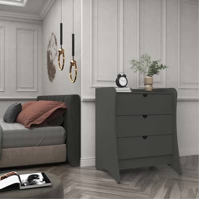 Manhattan Comfort Coney Mid-Century Modern 3-Drawer Dresser