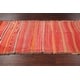preview thumbnail 11 of 13, Vintage Tribal Moroccan Oriental Staircase Runner Rug Wool Flat-weave - 4'3" x 8'7"