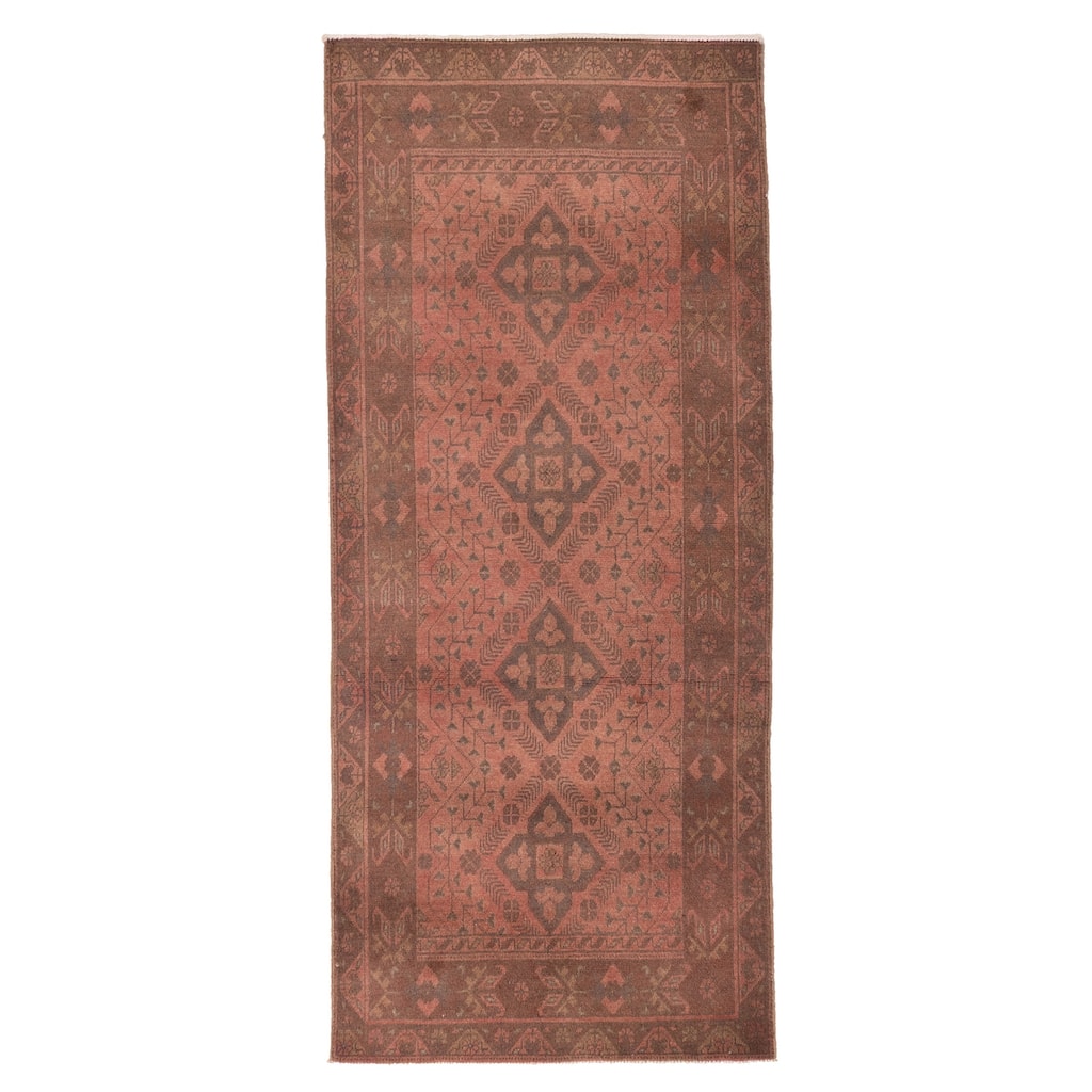 ECARPETGALLERY Hand-knotted Finest Khal Mohammadi Light Red Wool Rug - 2'8 x 6'3