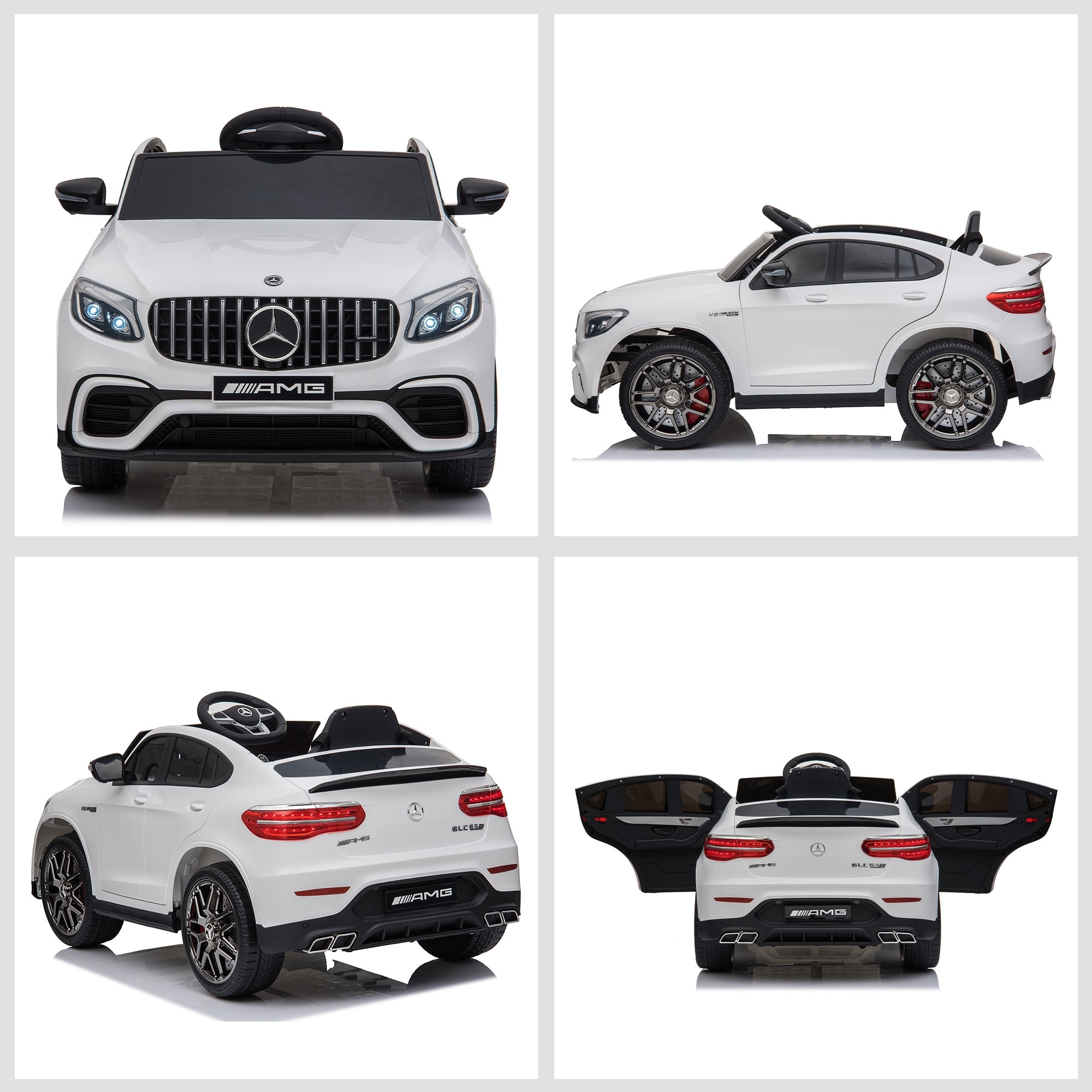 Mercedes-Benz AMG GLC63S Coupe Ride-On Car for Kids with Remote