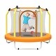 preview thumbnail 11 of 23, 55-inch Trampoline for Kids Indoor & Outdoor Small Toddler Trampoline with Basketball Hoop