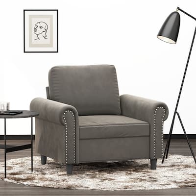vidaXL Sofa Chair Living Room Accent Upholstered Chair with Armrest Velvet