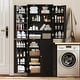preview thumbnail 5 of 8, Gymax 65-inch Kitchen Pantry Cabinet w/ 16 Door Shelves & 6 Adjustable