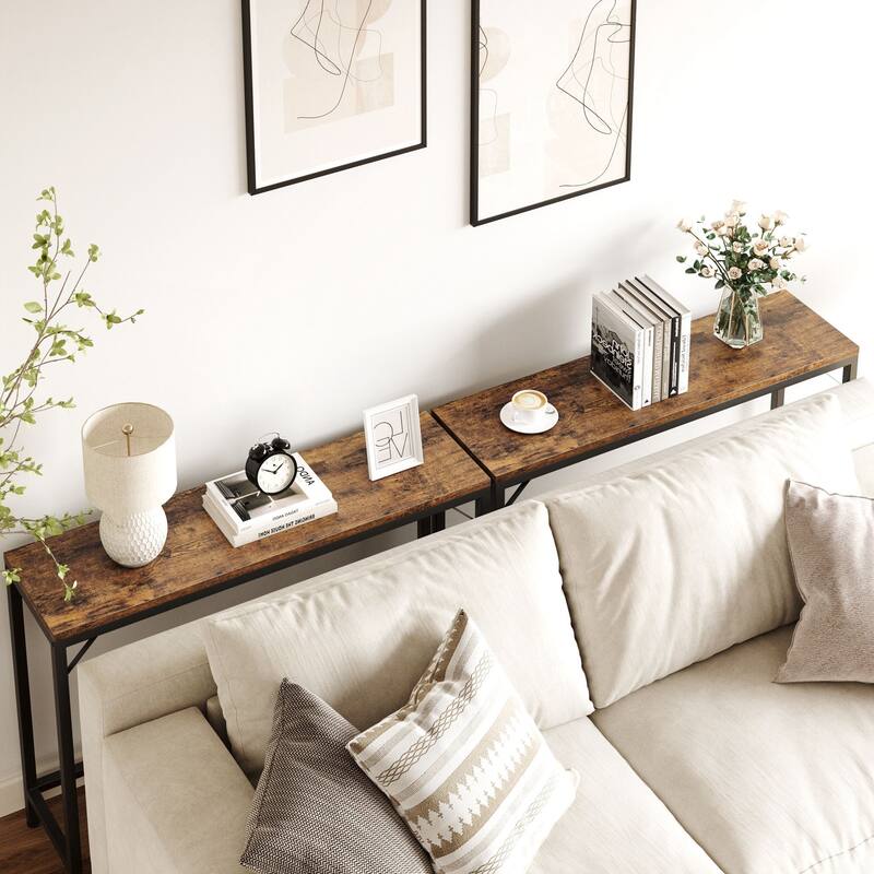 Narrow Console Table, with Outlets,