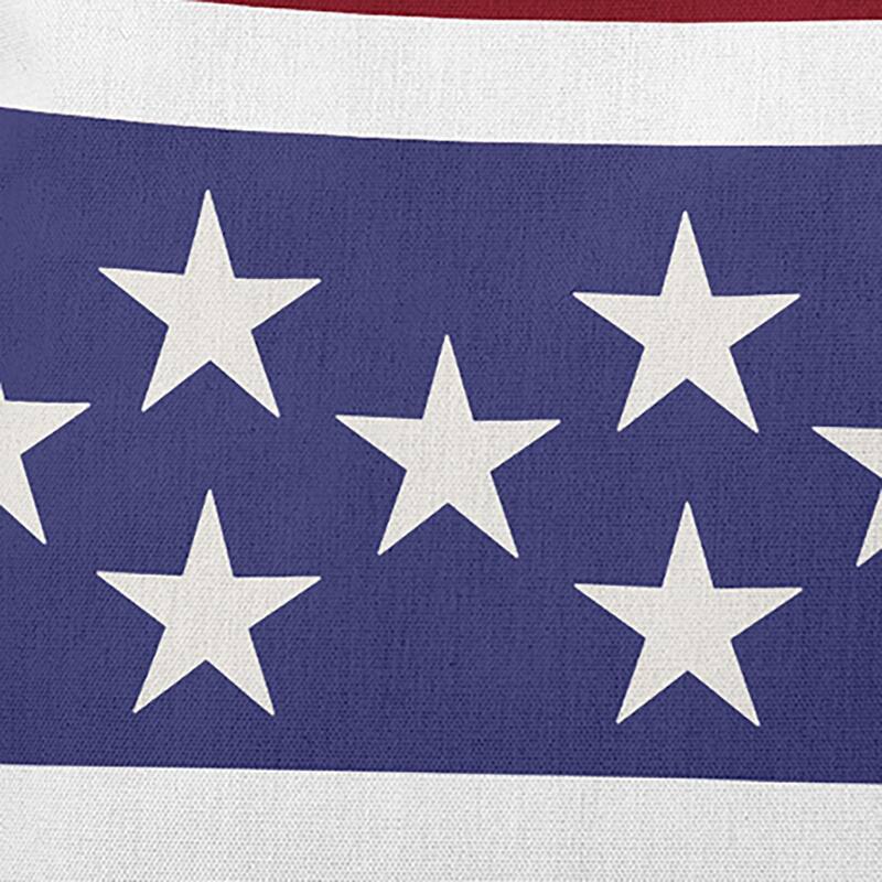 July 4th Stars and Bars Indoor/Outdoor Throw Pillow
