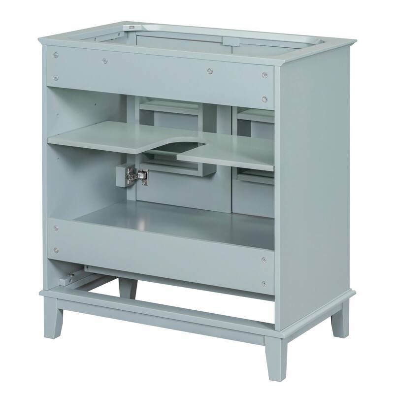 30" Bathroom Vanity Base Cabinet with Doors and Drawer