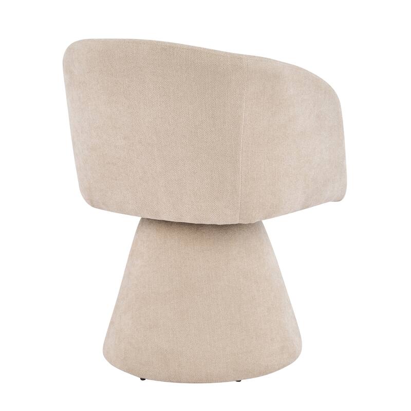 Christopher Knight Home - Melville 7-Piece Upholstered Swivel Dining Set with 84" Rectangular Pillar Base Dining Table