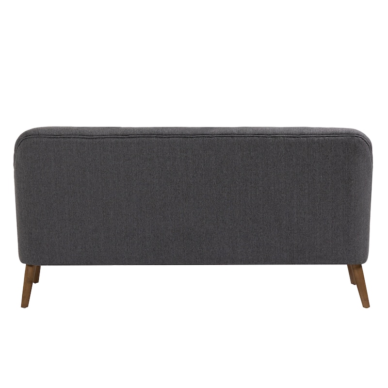 Porthos Home Ruth Loveseat Small Sofa Couch, Fabric, Rubberwood