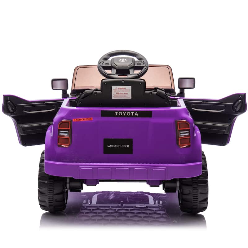 12V Kids Ride On Car W/Parents Control,Licensed Toyota LC250 2024,Four-wheel suspension,Adjustable volume,For Kids Aged 2-4