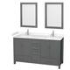 Option Dark Gray, Carrara Cultured Marble Counter