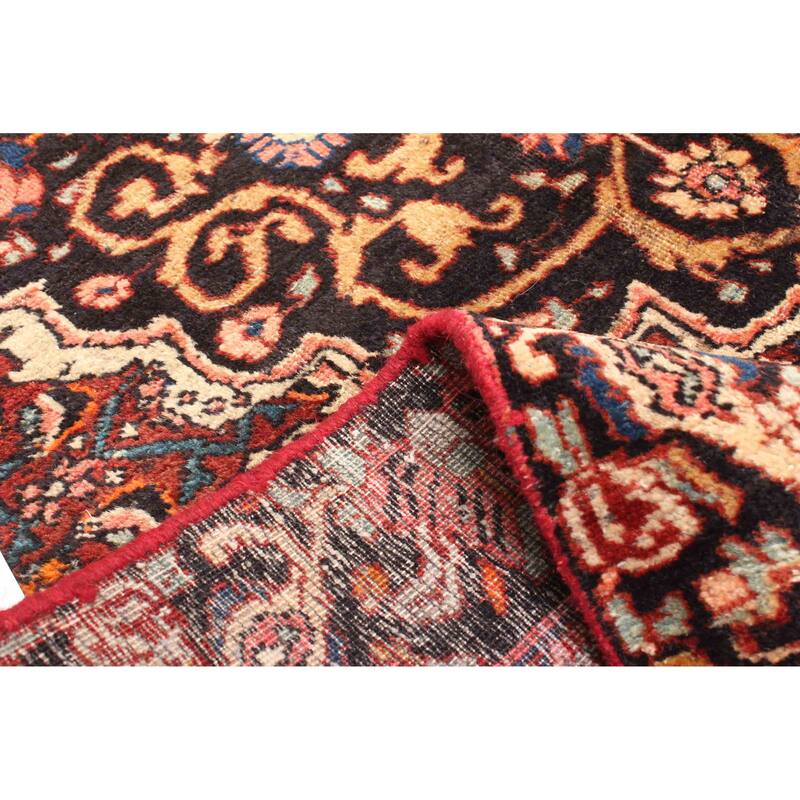ECARPETGALLERY Hand-knotted Anatolian Vintage Dark Red Wool Rug - 4'0 x 6'7