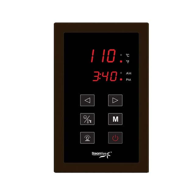 slide 2 of 4, SteamSpa Touch Panel Control System Oil Rubbed Bronze