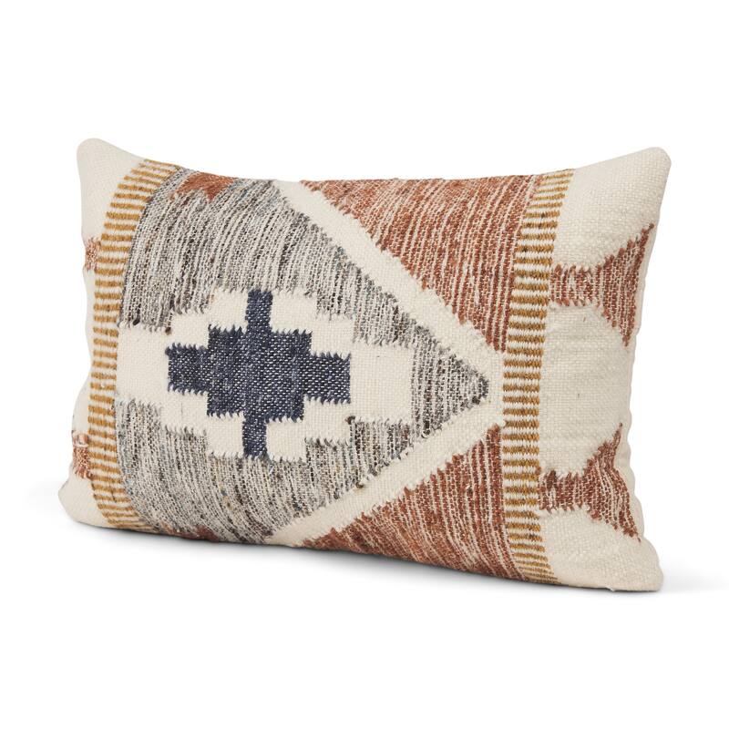 Kenzie Cream Square Pillow Cover - Rectangular - Cream