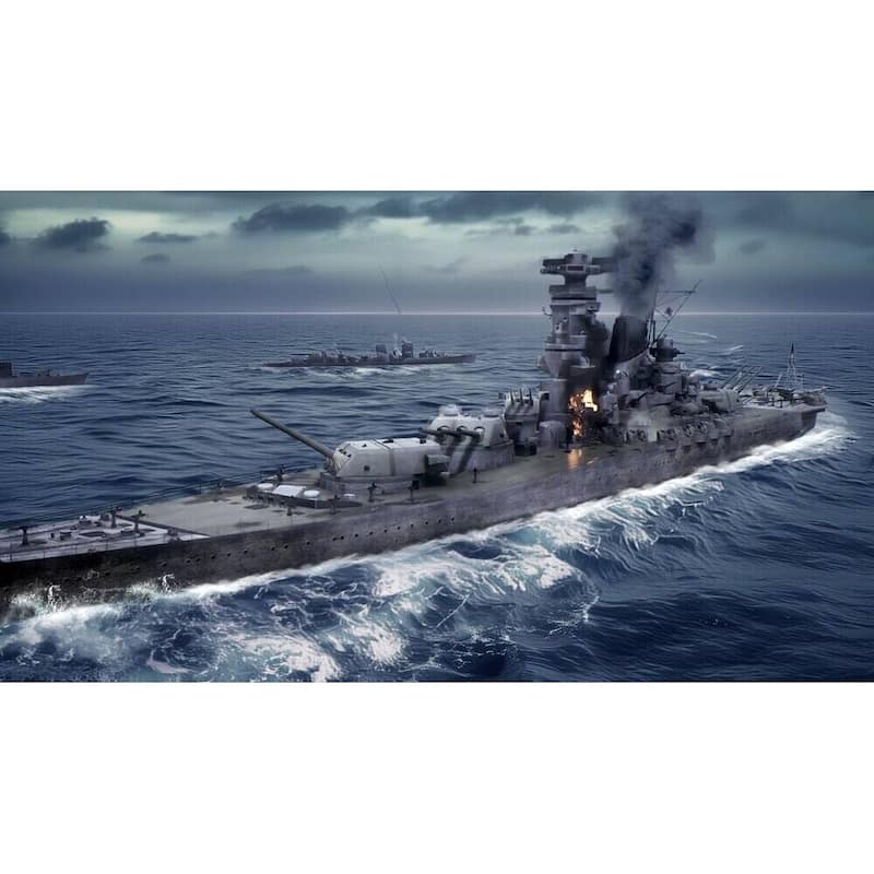 Japanese Battleship Yamato Large - Multi-Color