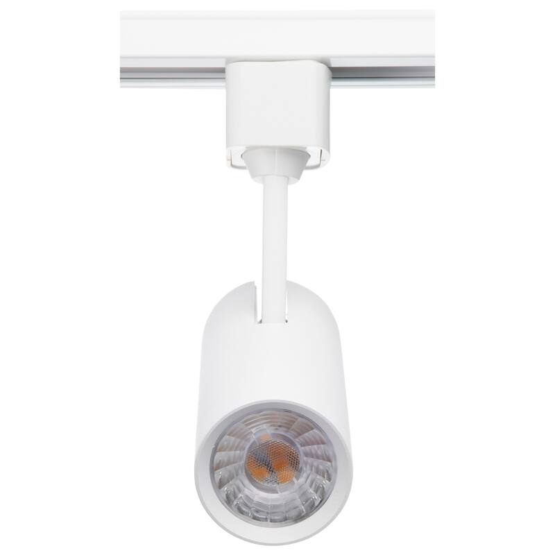 10 Watt LED Commercial Track Head White Cylinder 24 Degree Beam Angle