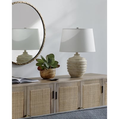Livabliss Mindra Traditional Accent Table Lamp - 20"H x 14"W x 14"D