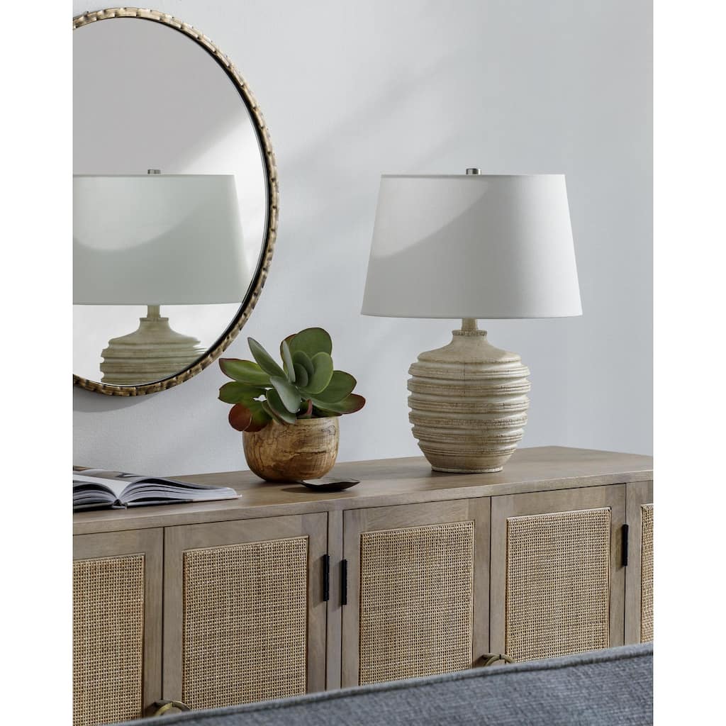 Livabliss Mindra Traditional Accent Table Lamp - 20"H x 14"W x 14"D