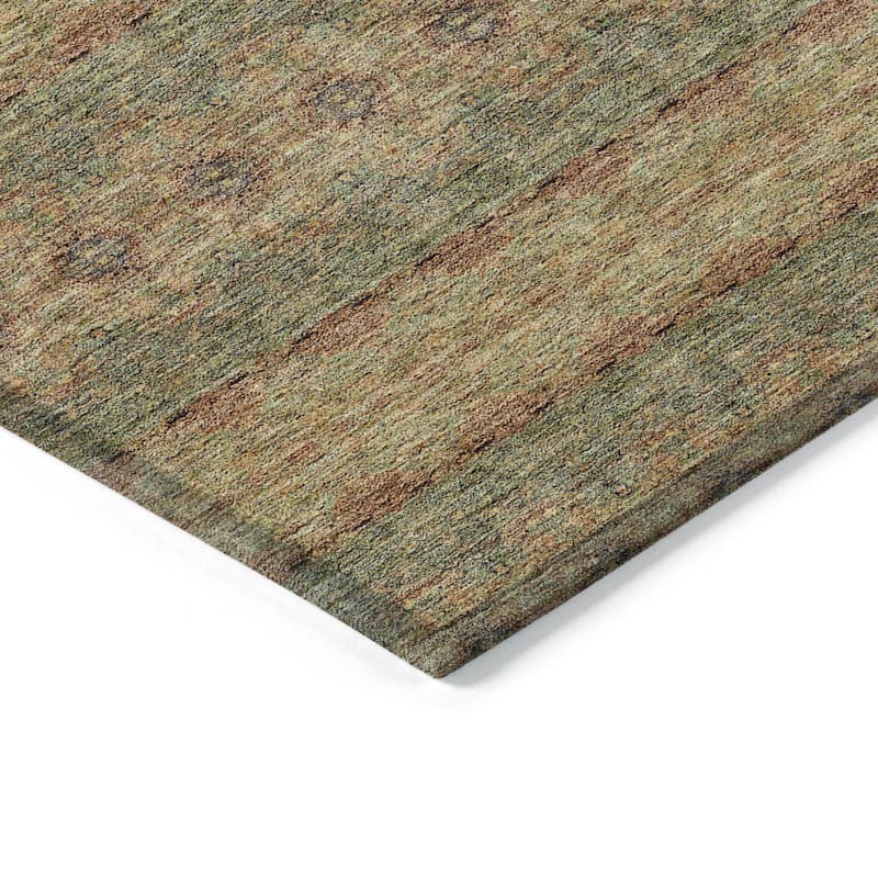 HomeRoots Floral Medallion Transitional Rectangle Outdoor Rug