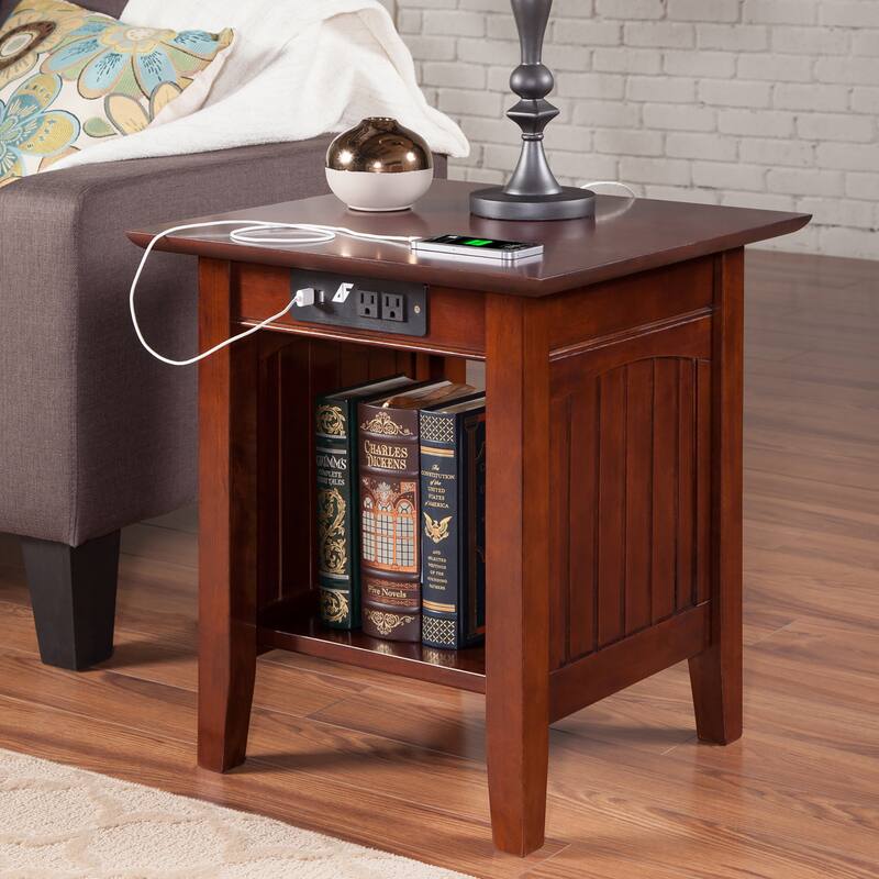 AFI Nantucket End Table with Built-in Charger