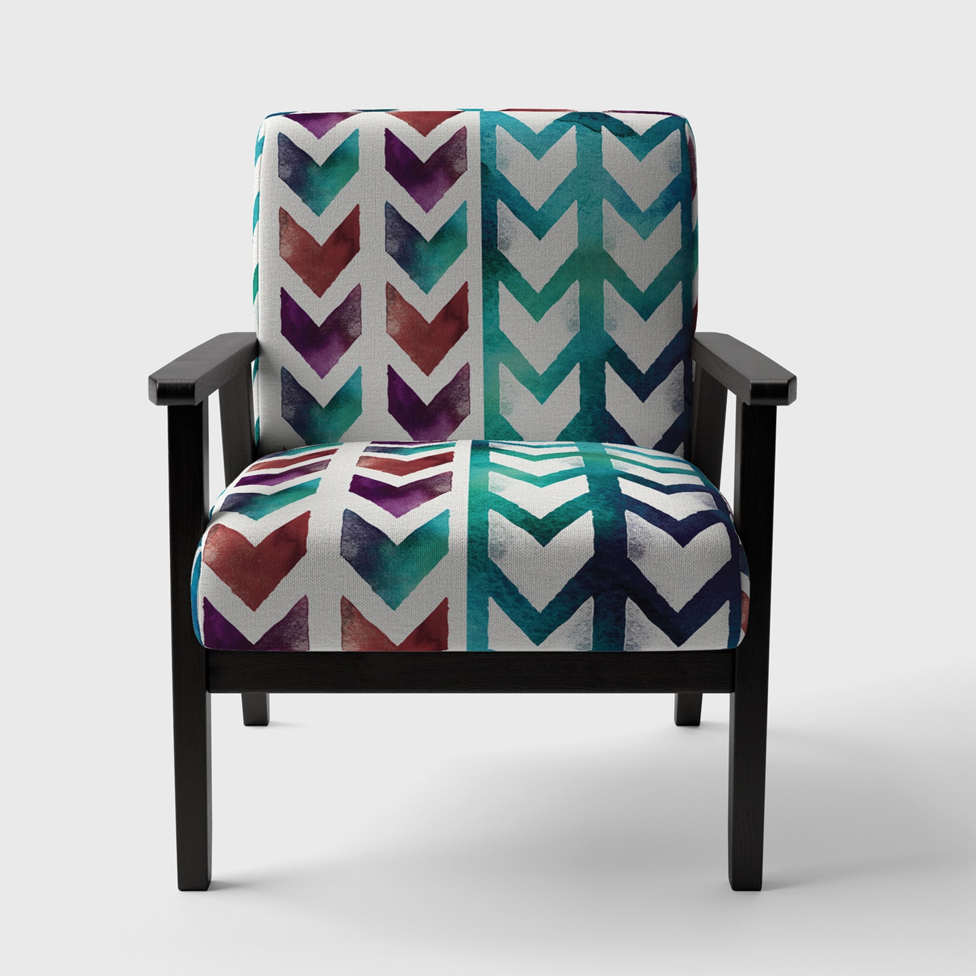 Designart "Geometric Pattern Of Red And Blue Arrows" - Picture 7 of 15