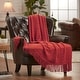 preview thumbnail 33 of 77, Chanasya Textured Boho Knit Throw Blanket With Tassels