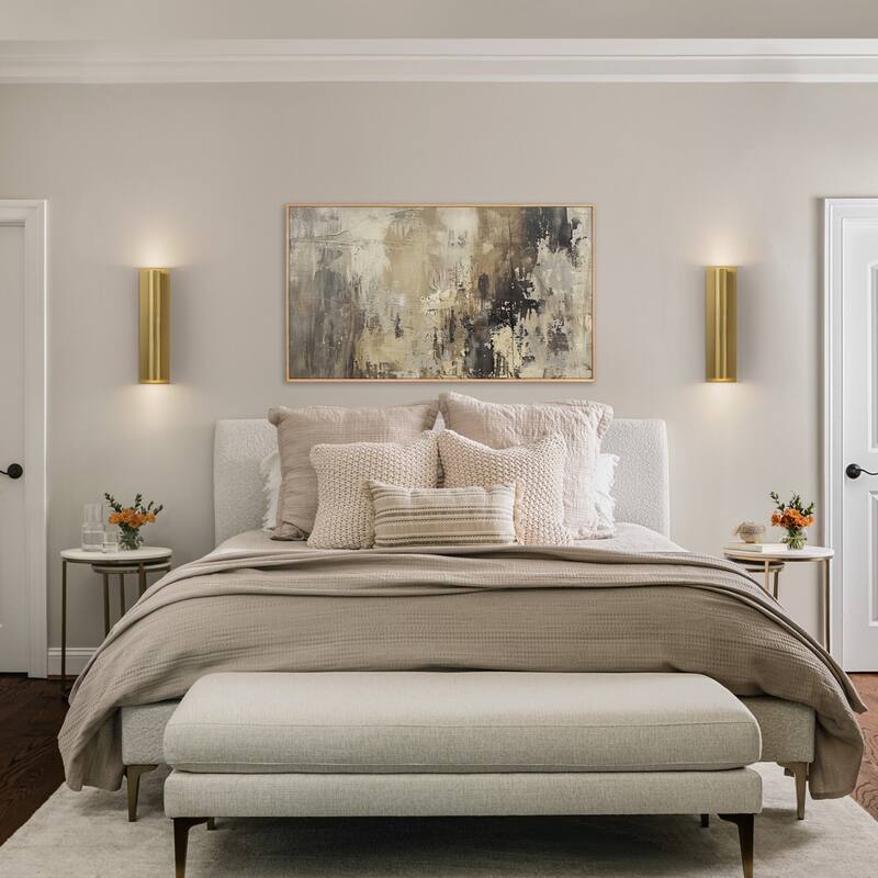 2-Light Modern Glam Integrated LED Wall Sconce