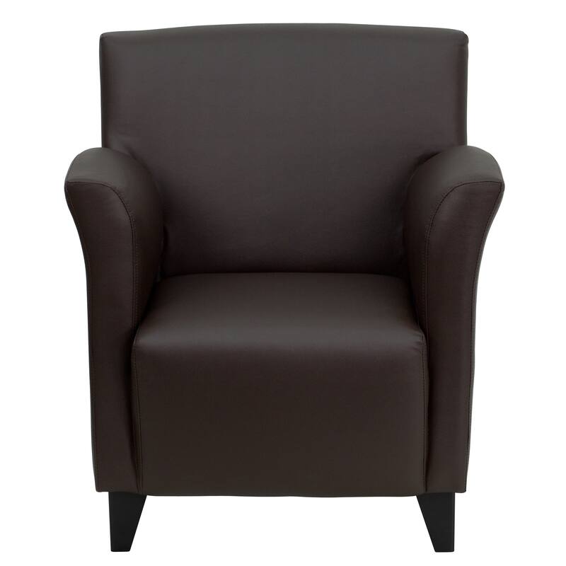 Contemporary Upholstered Lounge Chair with Flared Arms