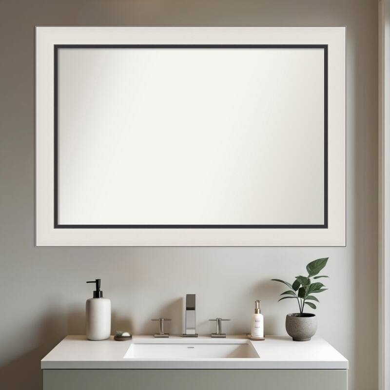 Ellie Non-Beveled Framed Bathroom Vanity Wall Mirror