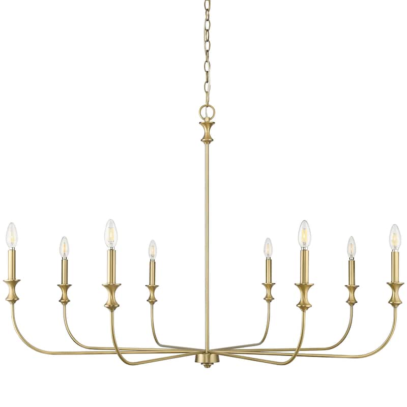Millennium Lighting 29608 Savanne 8 Light 48" Wide Taper Candle Style - Vintage Brass