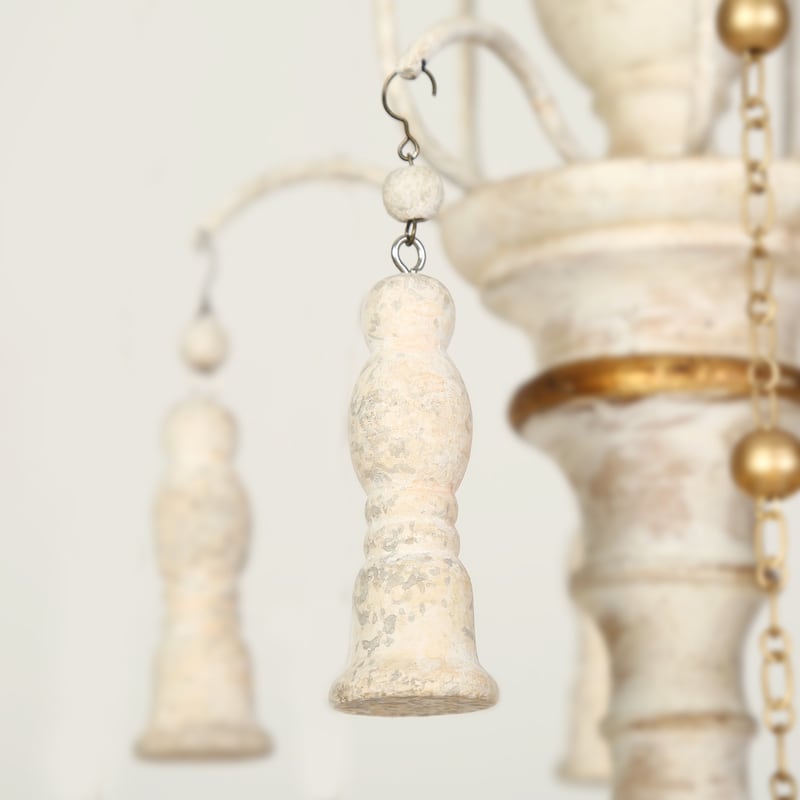 The Gray Barn Farmhouse Wood Chandelier French Country Classic Lights