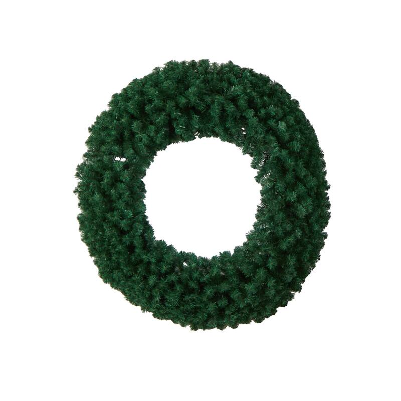 Pre-Lit Pine Artificial Christmas Wreath, 48-Inch, Warm White LED Lights