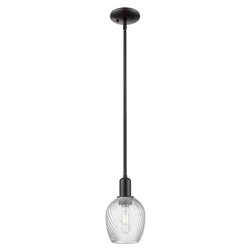 Innovations Lighting Endless Possibilities Arcadia - Salina - 1 Light 6" Stem Hung Mini Pendant - Matte Black
