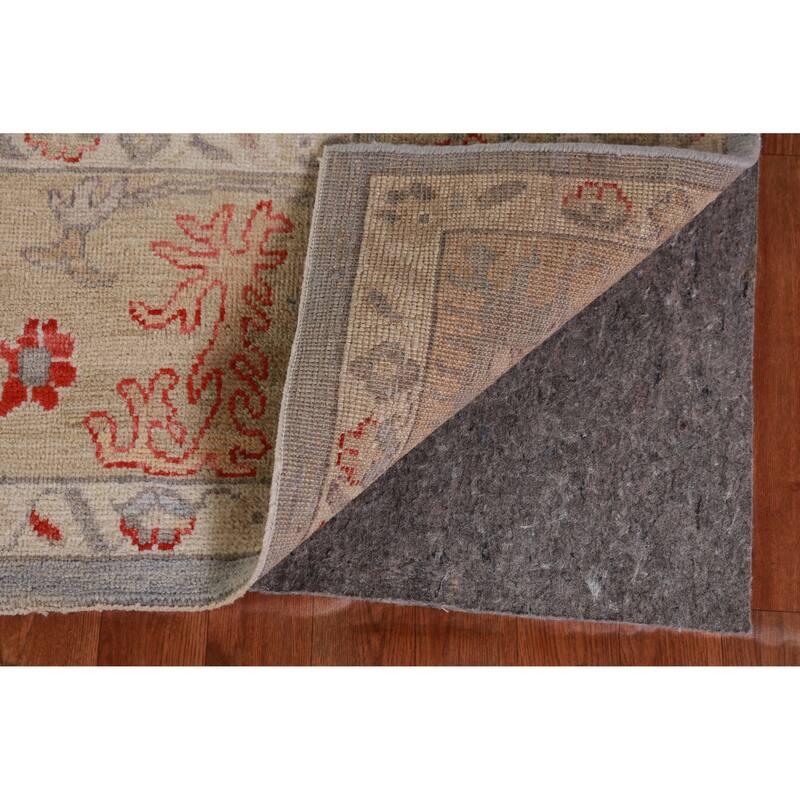 Hand Knotted Oriental 100% Wool Carpet Transitional All-Over Navy Blue & Blues Oushak Area Rug - 10' 0'' X 8' 1''