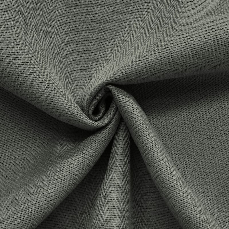 Galati Room Darkening Dual Header Herringbone Curtain Panel