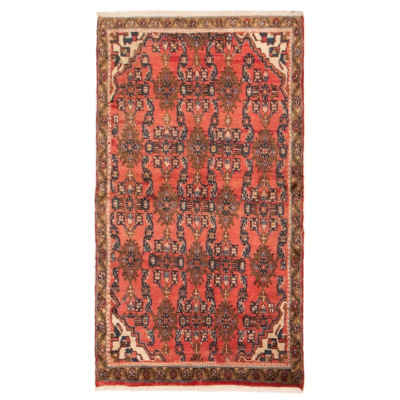 Andelz Red Rug 3'1" x 5'9" - 3'1 x 5'9 - Light Red - 3'1 x 5'9